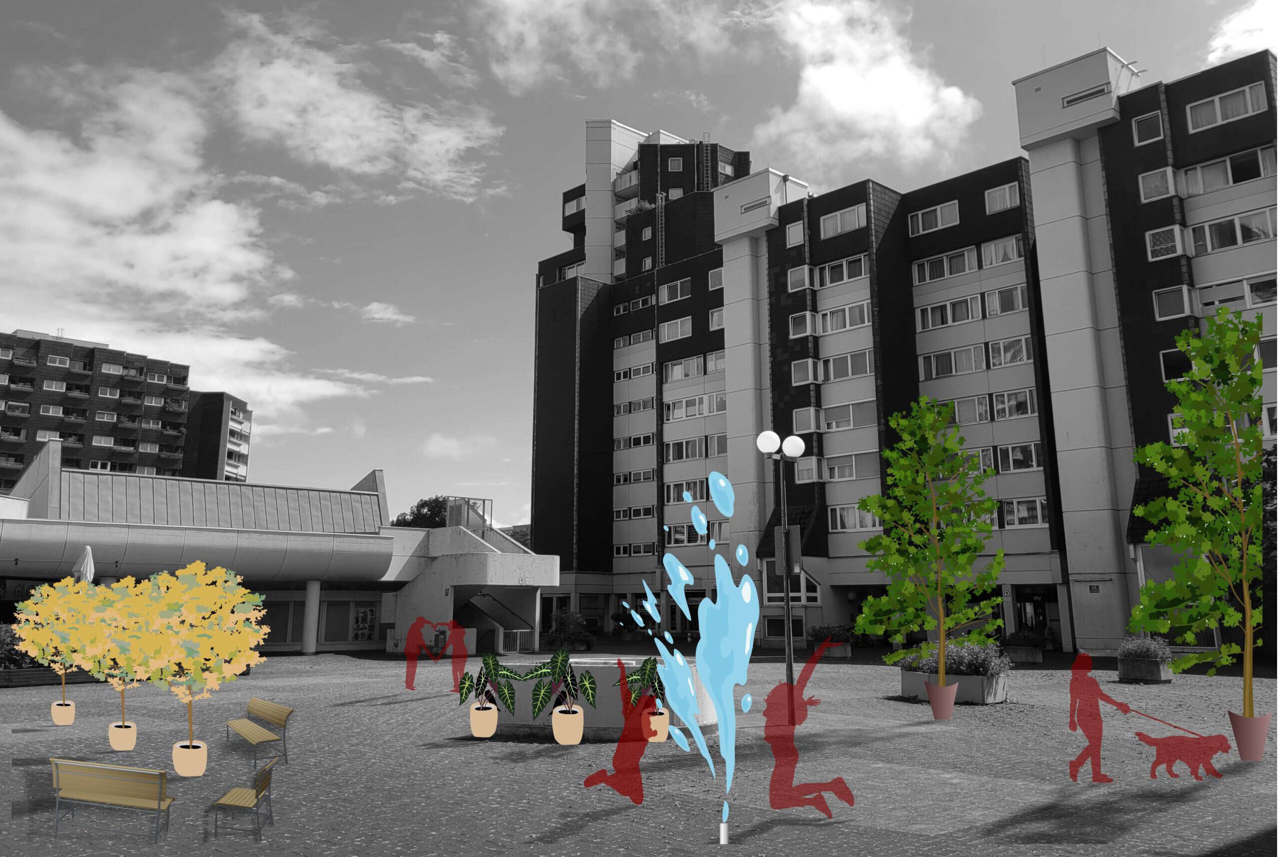 Plaza Marx-Zentrum Neuperlach, Animation